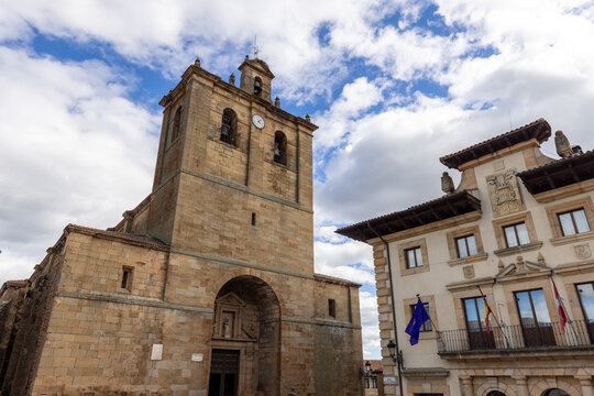 Church of Nuestra Se&ntilde;ora del Pino in the charming village of Vinuesa, Soria, Spain