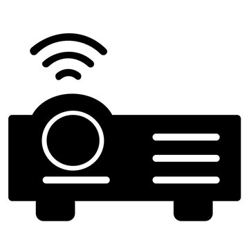multimedia projector icon vector illustration