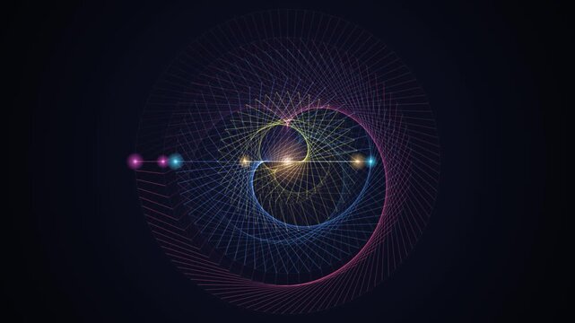 Orrery rosettes geometric spirograph orbit loop