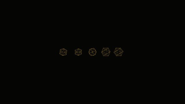 Abstract 3D visualization of golden five star review rating badge assembling with satisfaction shine and feedback testimonial shine in 4K 15s loop.