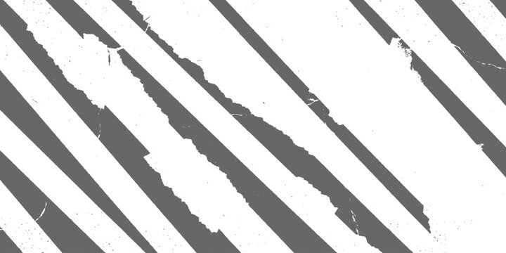 Abstract diagonal grunge striped background pattern with distressed rough texture and uneven edges vector illustration.