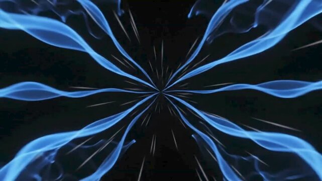 Electric Blue Elastic Pressure Tactile Energy Motion Background