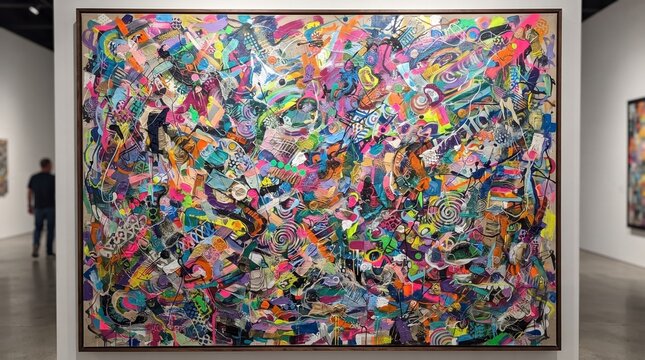 quadro abstrato complexo