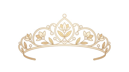 Elegant Floral Tiara Isolated © Tombo