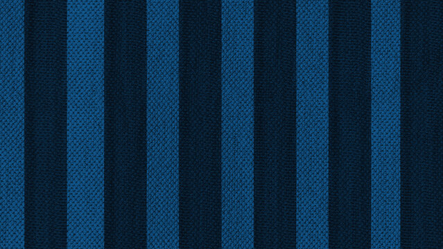 Dark navy blue textile background with alternating vertical stripes and subtle woven details, offering an elegant structured pattern for formal presentations, upholstery, fashion, and modern design.