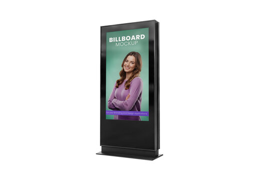 Street Billboard Mockup Template for Poster Design and Visual Campaign