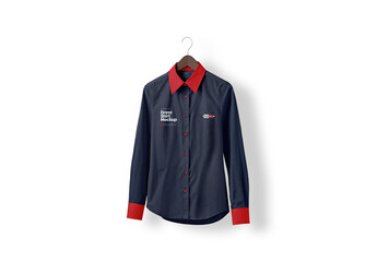 Men's Dress Shirt Mockup Design for Creative Agency and Brand Portfolio