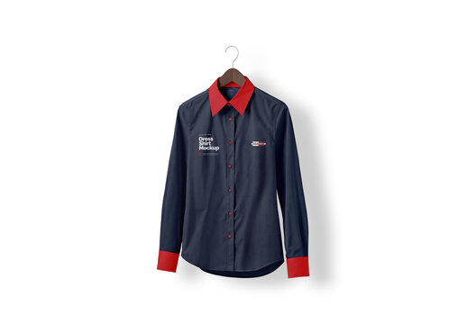 Men's Dress Shirt Mockup Design for Creative Agency and Brand Portfolio