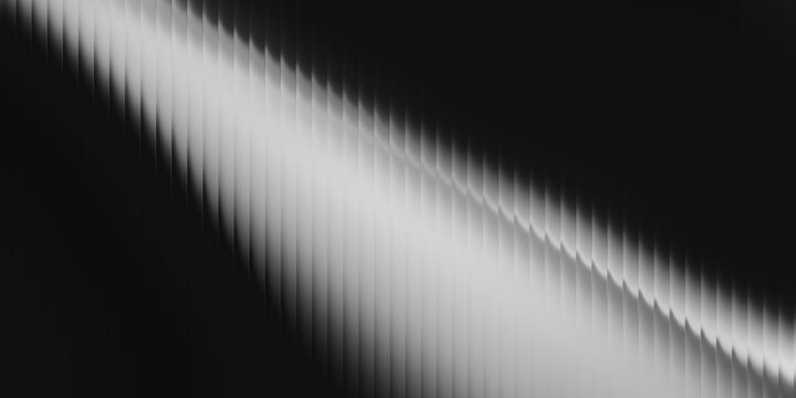 Glass texture with dark gradient background and dark grey, light grey streaks. ripple pattern, Futuristic distortion, abstract glow, reeded vertical blur Vector illustration