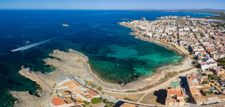Cala Galiota beach, Colonia de Sant Jordi, Ses Salines, Mallorca, Balearic Islands, Spain