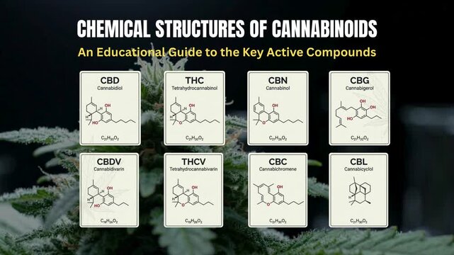 Chemical Structure of cannabinoid 