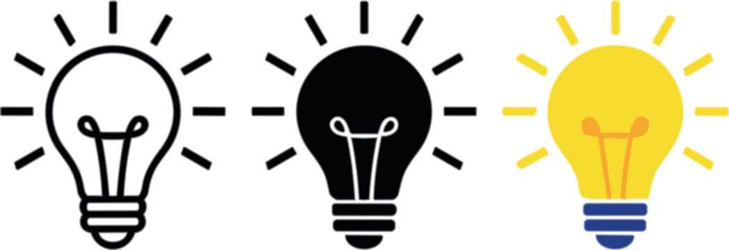 bulb icon , vector icon