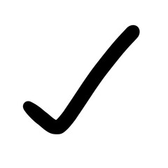 A simple black checkmark symbol on a white background © Moddy