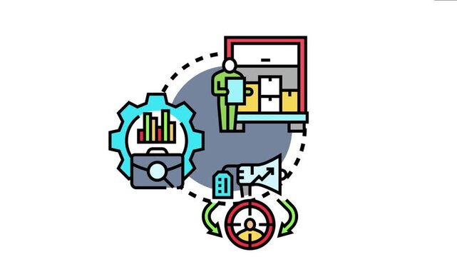 Organizational cohesion and delivery structure concept the interconnected flow of planning, logistics, and customer focus within a business for efficient operations and unified goals