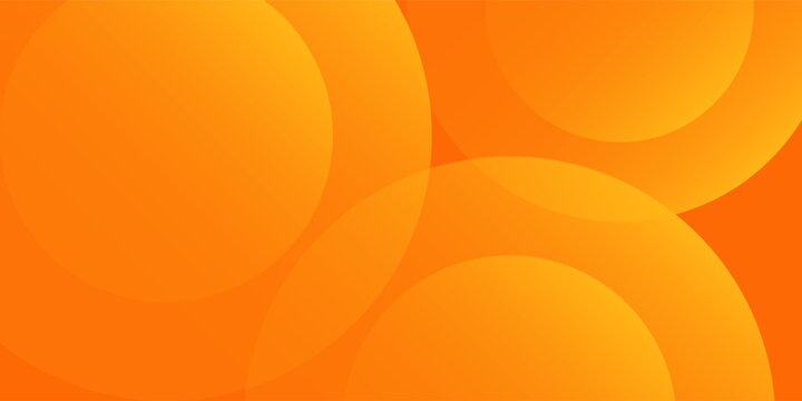 Abstract orange background with circles. Vector illustration