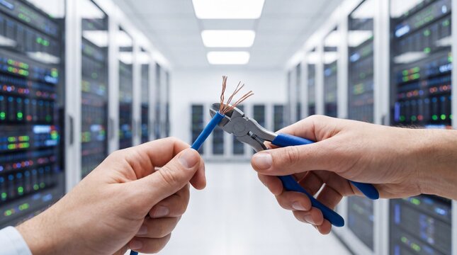 Trennen eines Datenkabels