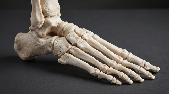 Human Foot Bones Anatomy Close Up