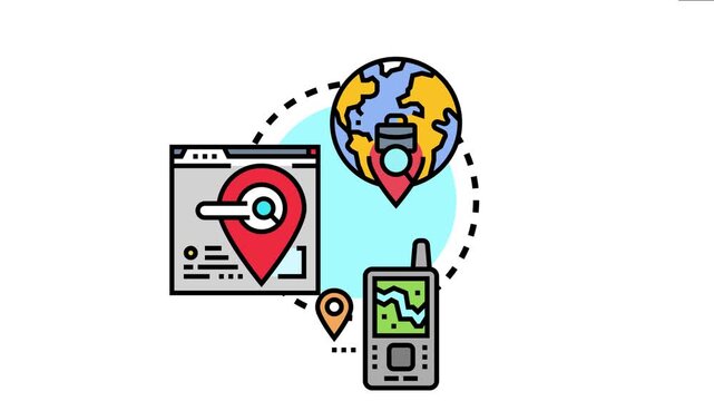 Advertising campaign targeting viewers using geographic location data across different platforms, connecting digital outreach with real world presence for effective audience engagement