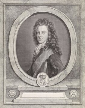James Francis Edward Stuart (10 June 1688 to 1 January 1766) was pretender to the Scottish and English thrones from the House of Stuart, Historic, digitally restored reproduction from an original from the past