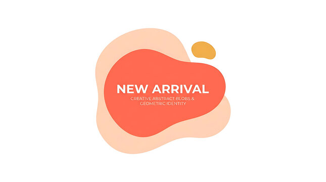 Abstract organic blob shape design element