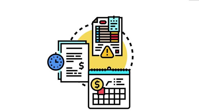 Financial deadline management payment obligations. An overdue invoice fee reminder. And the importance of timely transactions