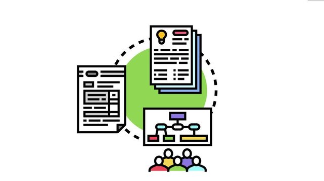Handing out paper questionnaires and forms to gather data from a group of people, analyzing answers for insights, and developing research strategies