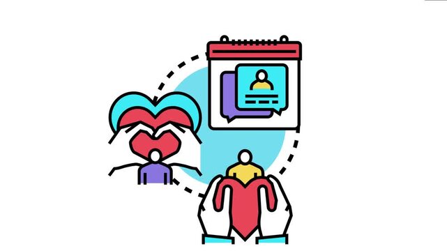 Icon depicting the journey of parenthood through adoption, emphasizing love, family bonding, and the legal process fostering new connections