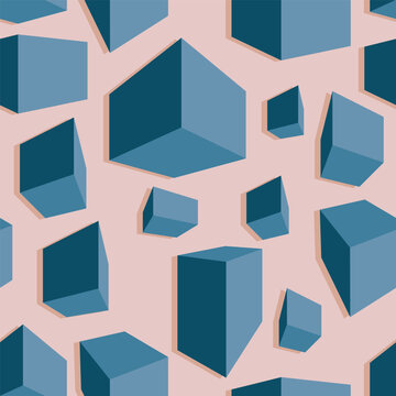 Vector Seamless Pattern of Geometric Shapes