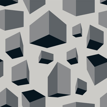Vector Seamless Pattern of Geometric Shapes