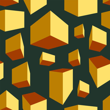 Vector Seamless Pattern of Geometric Shapes