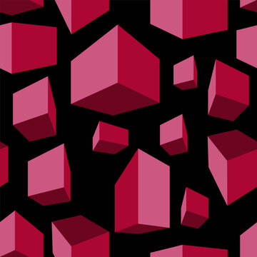 Vector Seamless Pattern of Geometric Shapes