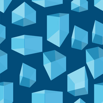 Vector Seamless Pattern of Geometric Shapes
