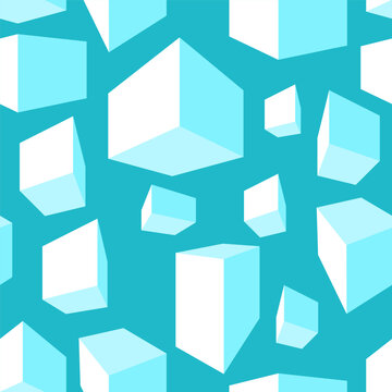 Vector Seamless Pattern of Geometric Shapes
