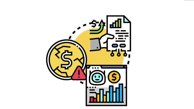 Passive index etf investment strategy presenting financial growth, market data analysis, and potential risks with a broken coin icon for diversification
