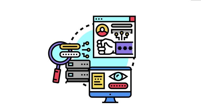 Password guessing attacks compromising personal account data and information security, digital unauthorized access and cybercrime threats against online systems