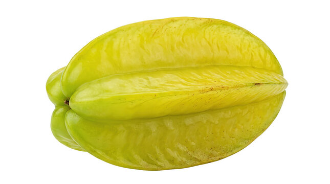 Fresh yellow starfruit: vibrant tropical carambola on black background
