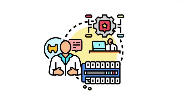 Healthcare professional communicating patient data and medical records with a coordinator managing the organized process for efficient treatment and improved health outcomes