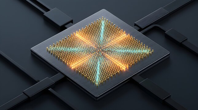 Plasmonic Surface Lattice Chip with Nanopillar Array and Optical Signals