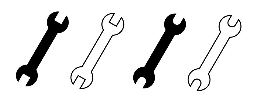 set of wrench icon set