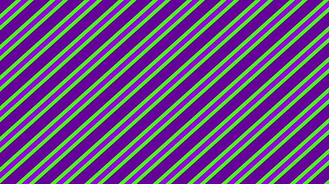 Purple and neon green diagonal lines form a striking geometric stripe pattern for abstract backgrounds, digital artwork, and motion design.