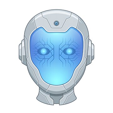 robot head vector