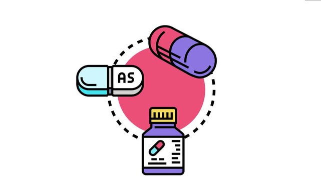 Pharmaceutical capsule dosage demonstrating modern medical pills, medication, and therapy for health, treatment, and wellness within a conceptual framework