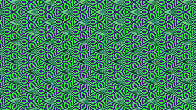 Abstract trippy pattern background, seamless loop