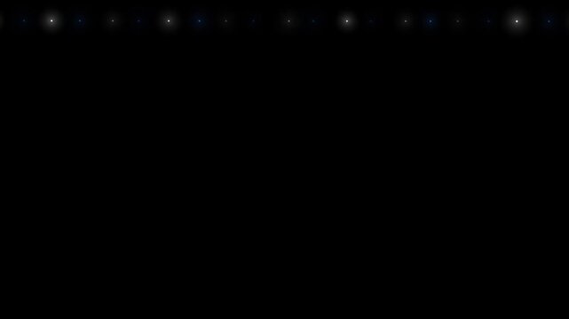 Colorful Christmas String Lights on Black Background