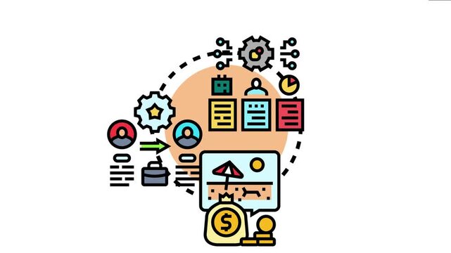 Planned outcomes concept the strategic process of setting goals, executing projects, and achieving desired results like financial success and lifestyle improvement