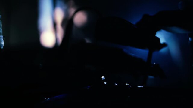 Percussionist Playing Timbales Drums During Live Cumbia Show - 4K