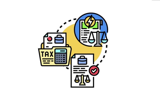 Policy compliance concept involving financial documents, tax regulations, and legal standards, the process of fulfilling obligations and achieving regulatory adherence