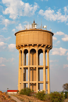 Reservoir sky - watertower in Johannesburg South Africa
