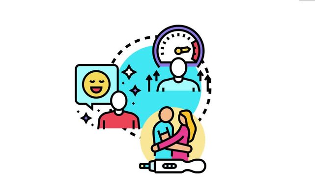Positive child development concept reflecting happy family, successful growth stages, and a future generation thriving with supportive care and nurturing environments from conception to maturity