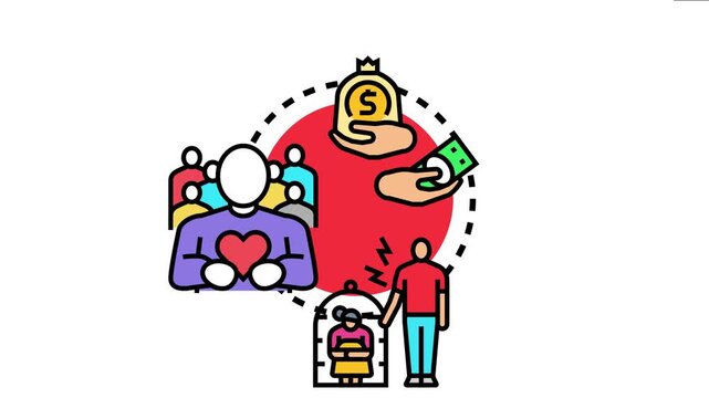 People working together, supporting each other and exchanging resources, symbolizing positive interdependence, collaboration, and mutual assistance in a community or team environment